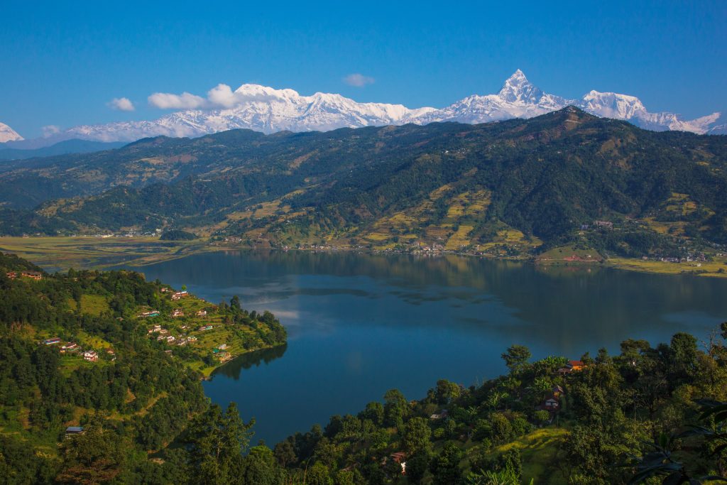 Phewa lake in Pokhara